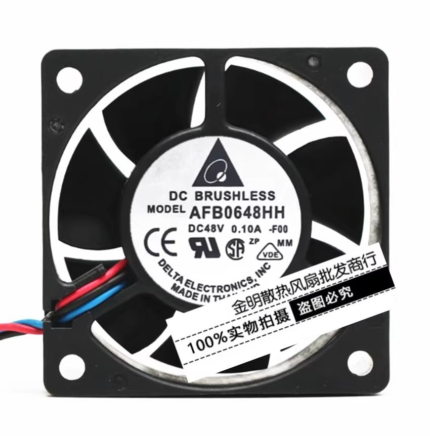 1PCS Delta 6025 AFB0648HH 48V 0.12A High-Airflow DC Chassis Cooling Fan