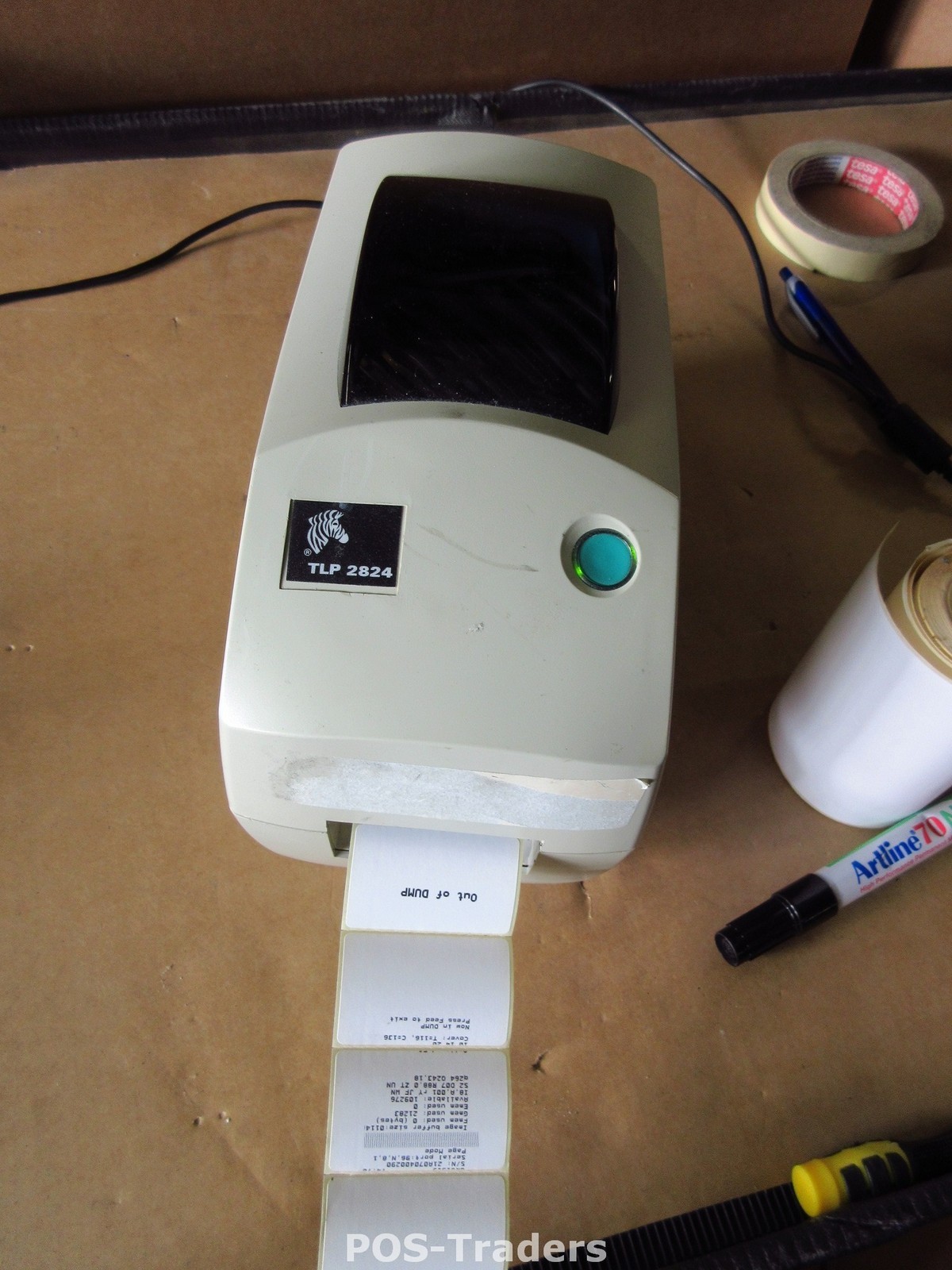 Zebra TLP2824 Direct Thermal Transfer Desktop BarCode Printer INCL PSU & DRIVER