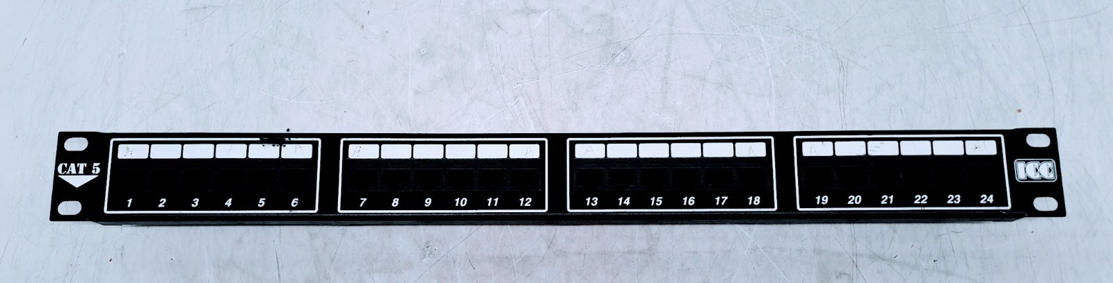 ICC CAT5 TIA568B Patch Panel 24-port