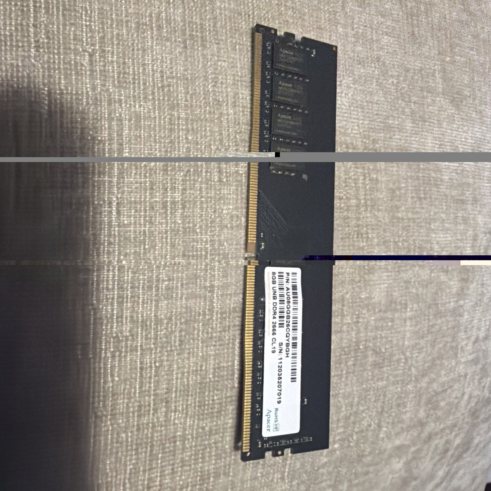 Apacer 8GB UNB DDR4 RAM 2666 MHz CL19 Desktop Memory (#7)