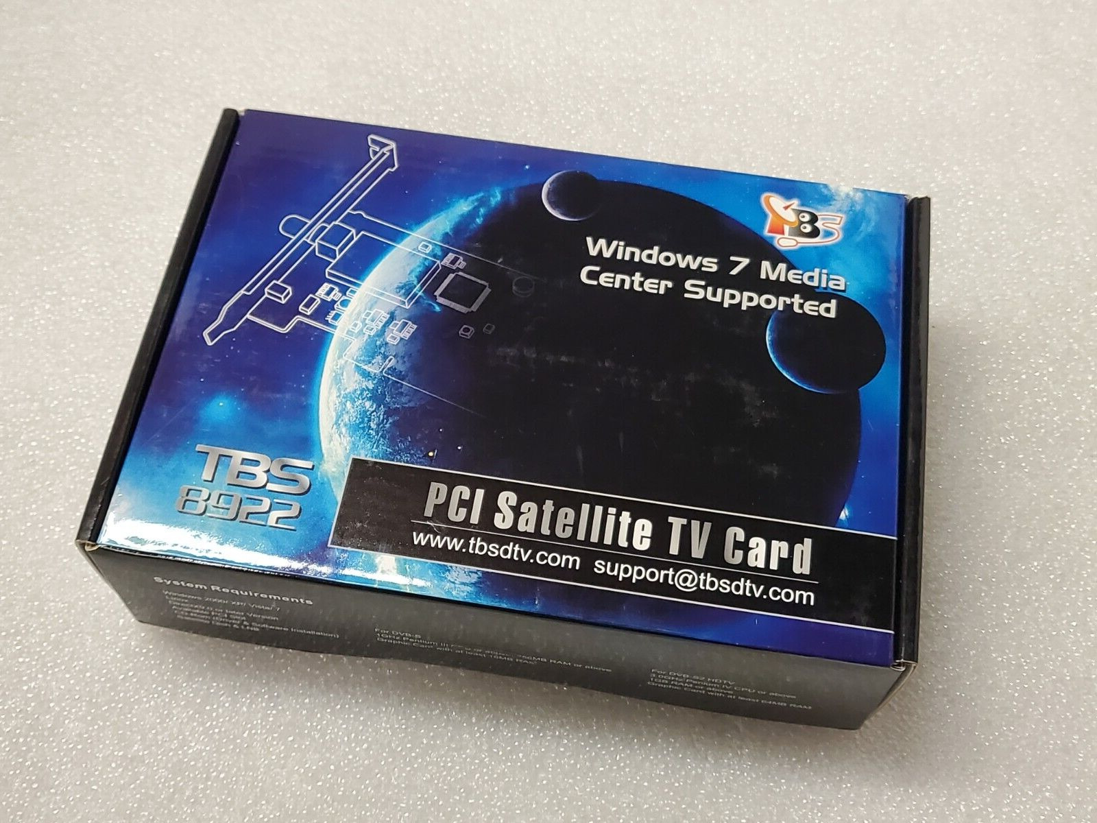 TBS8922 DVB-S2 TV Tuner PCI Card retail box