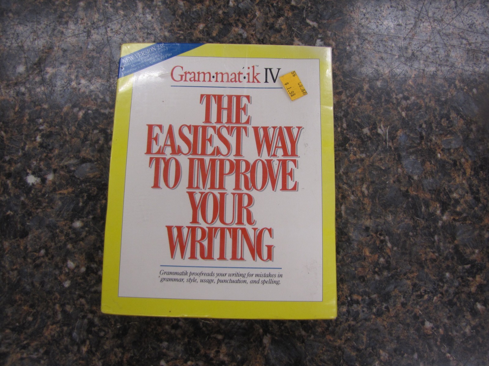 NEW SEALED Gram-mat-ik Grammatik DOS Version IV 4 Reference Software 1989 IBM PC