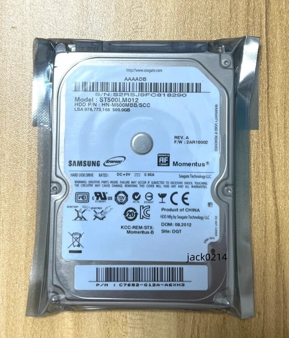 NEW Samsung ST500LM012 500GB 5400RPM 2.5"Laptop HDD Hard Disk Drive