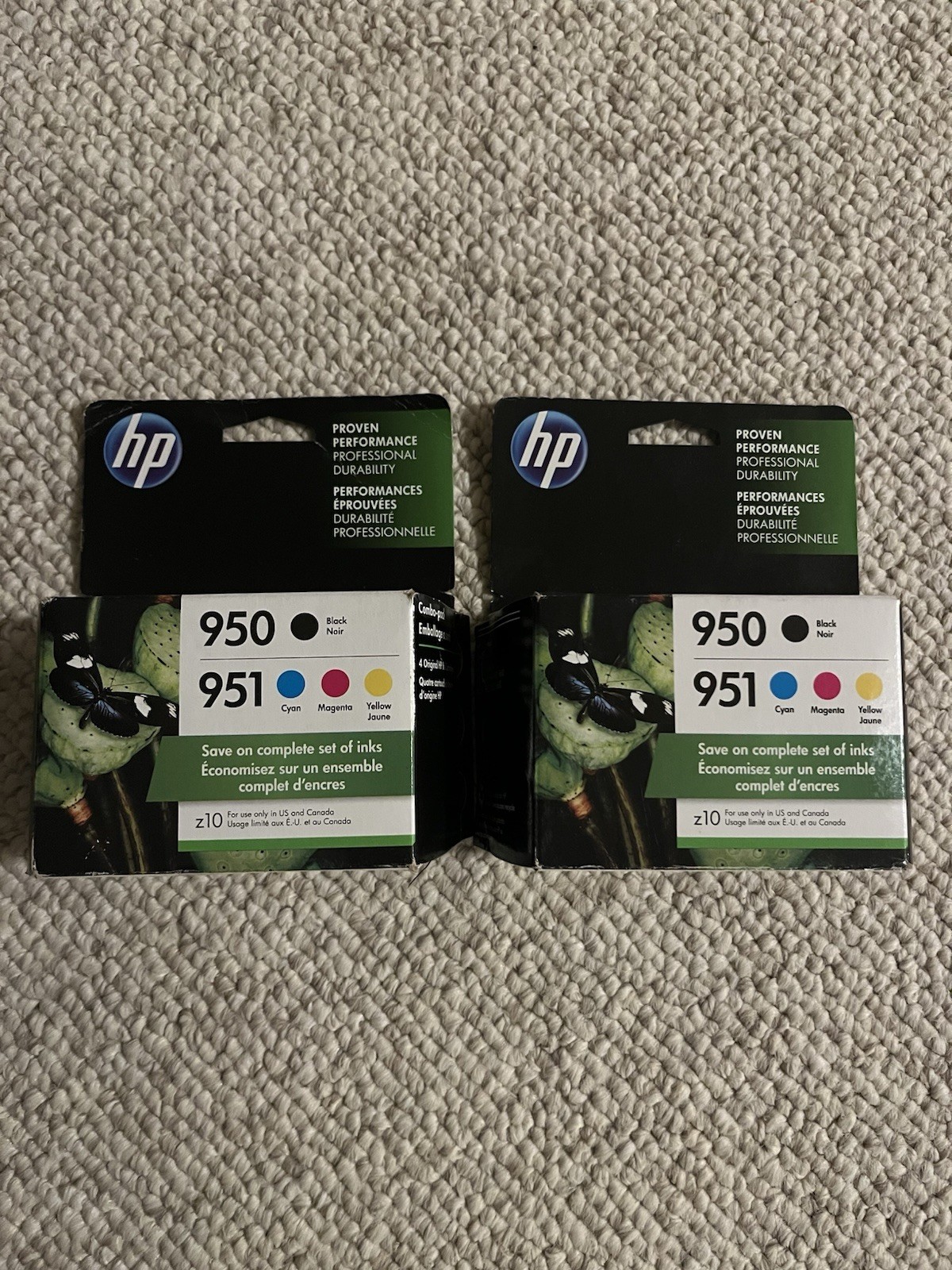 2x 4-PACK HP GENUINE 950 BLACK & 951 COLOR INK OFFICEJET PRO 8100 SEALED 08/19