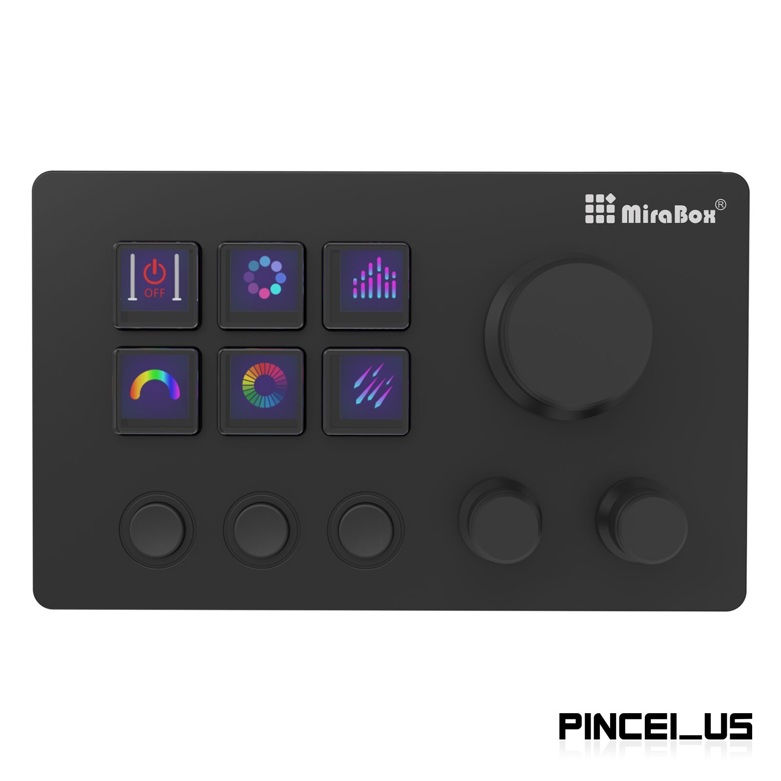 MiraBox Mbox N3E Stream Deck 6-Key Visual Keyboard Wired Custom Keyboard pe66