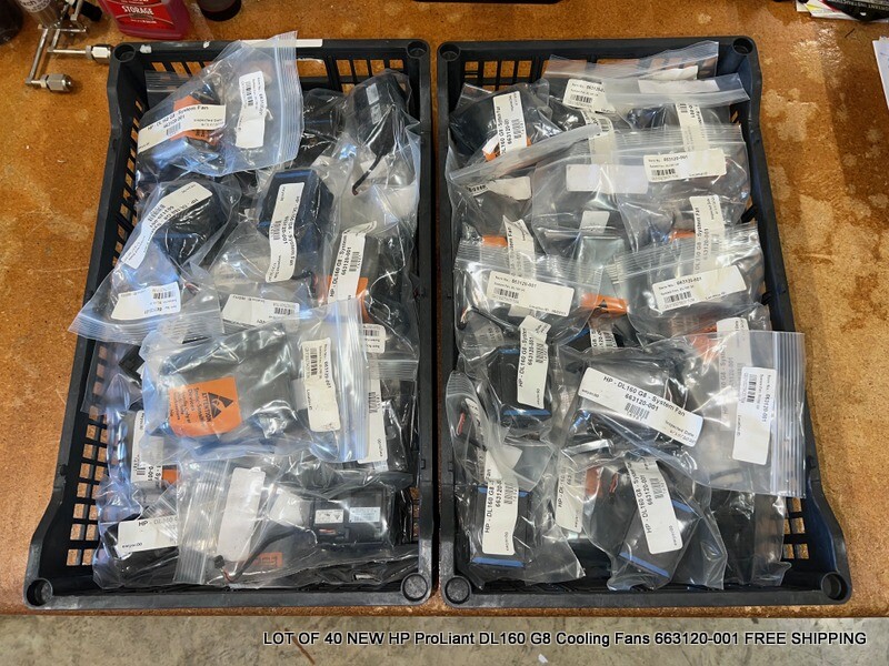 LOT OF 40 NEW HP ProLiant DL160 G8 Cooling Fans 663120-001  B.