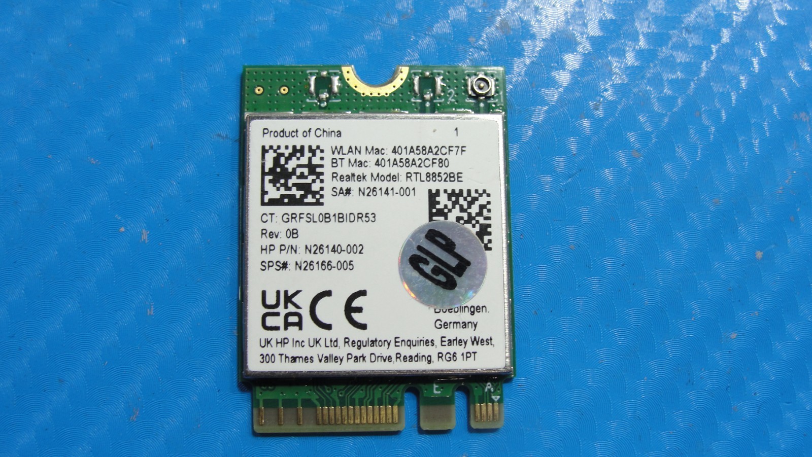 HP 15.6” 15-fd0083wm Genuine Laptop Wireless WiFi Card RTL8852BE N26140-002