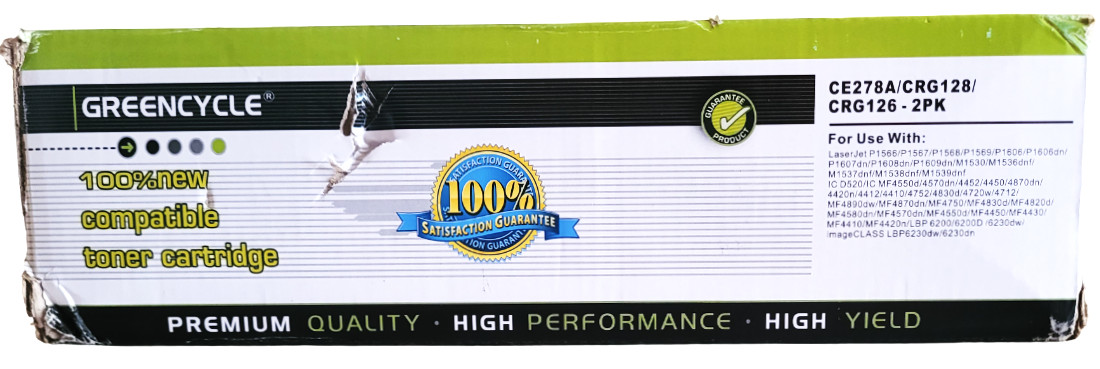 Toner Cartridge Replacement for 278A 128 126 New Pack of 2 with Deformed Box