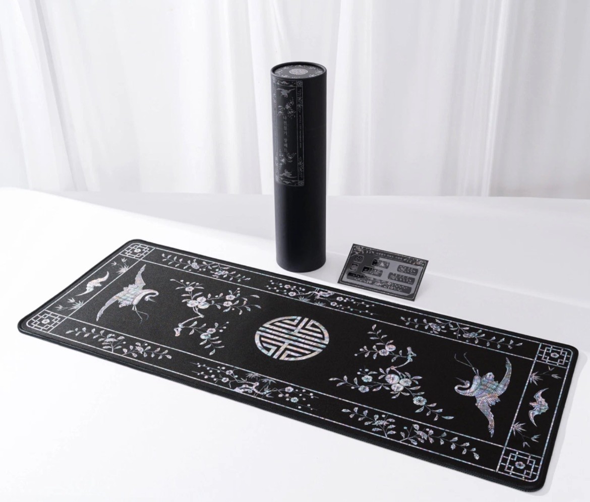 Korean Mother of Pearl Desk Mat Mouse Pad Official Museum Goods - US SELLER