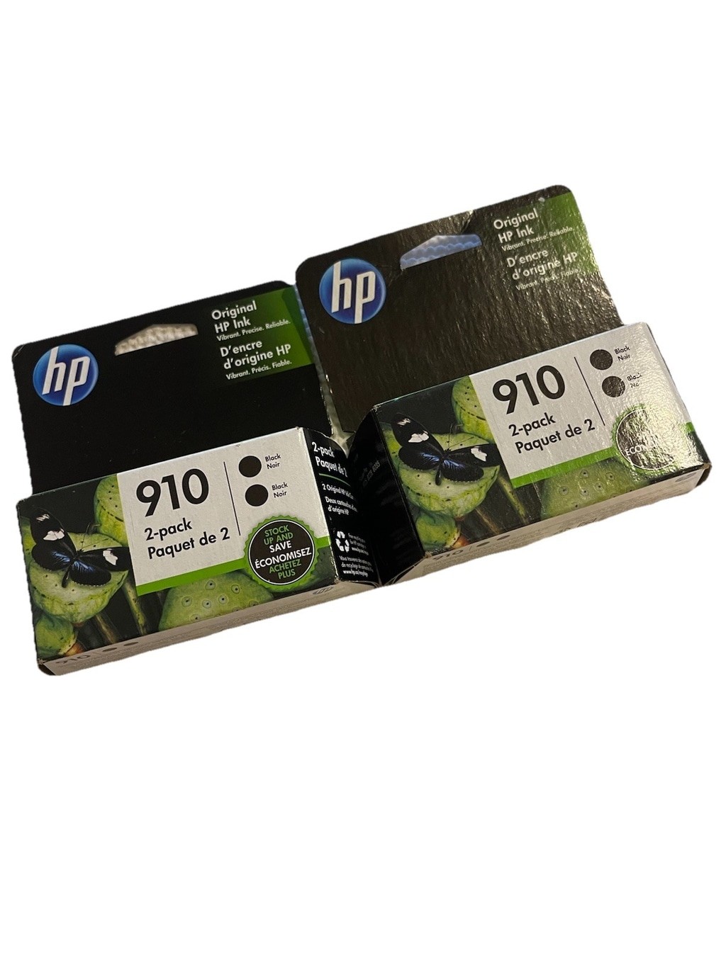 HP 910 Black Ink Cartridge * 2 Pack * Set Of 2 New In Of Sealed