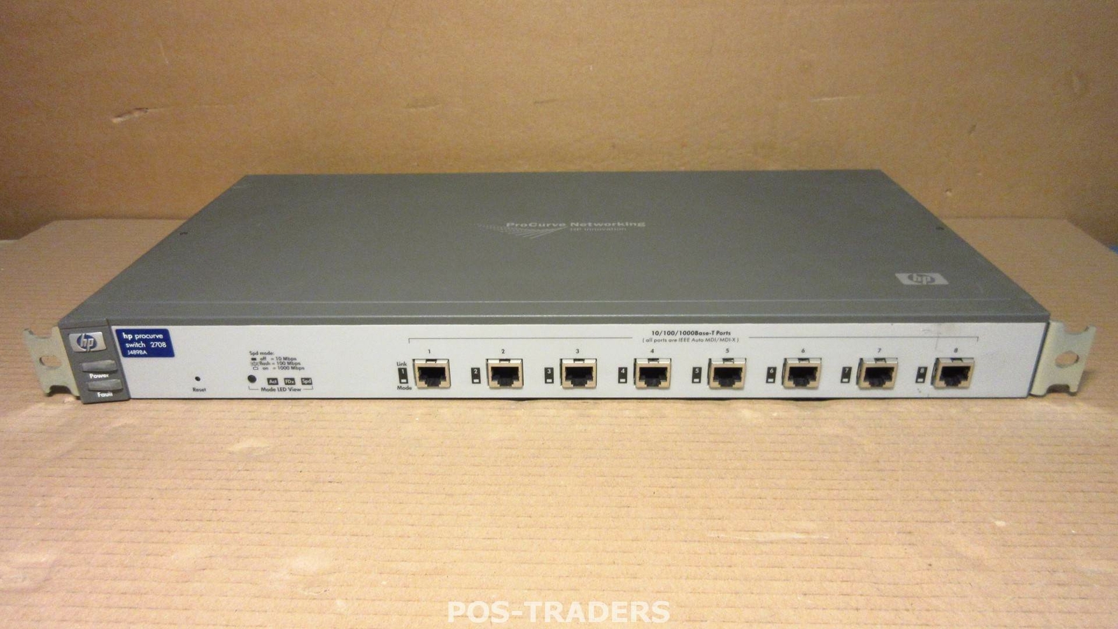 HP J4898A 2708 PROCURVE 10/100/1000 8-PORT Gigabit Auto MDIX 1U Switch 