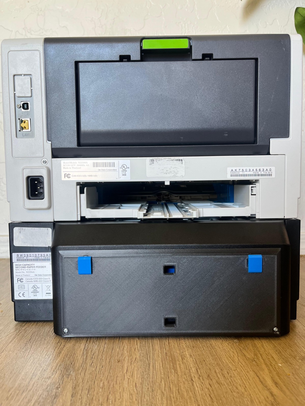 OKI B432dn Monochrome LaserPrinter w/ Extra Paper Tray–Almost Full Toner–Tested