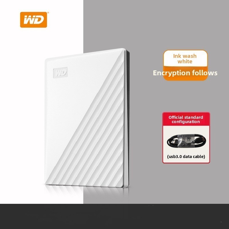 Western Digital WD Portable HDD 1 TB USB3.0 My Passport-White