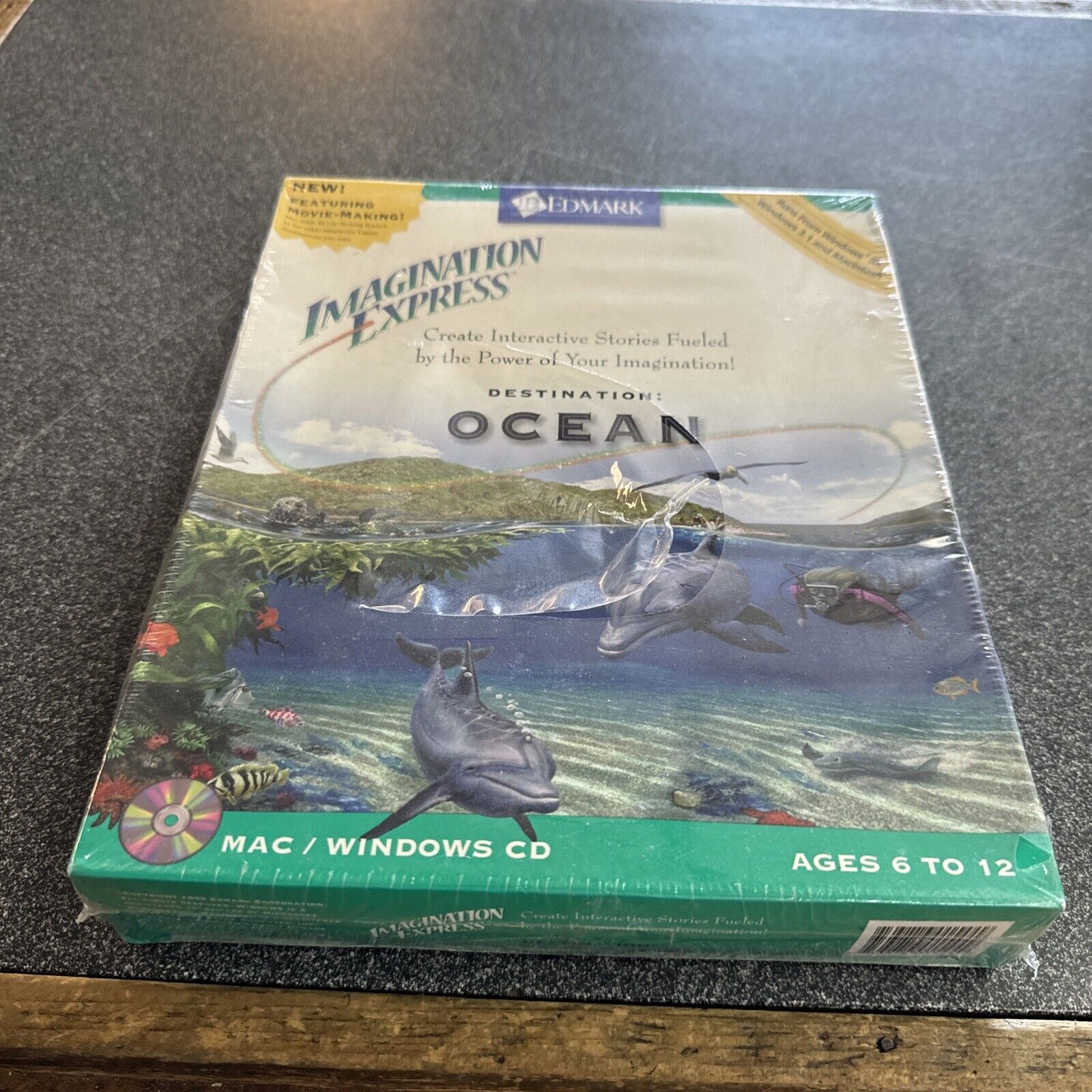 Imagination Express Destination: Ocean (CD, 1995, PC, EDMARK) Brand New Sealed
