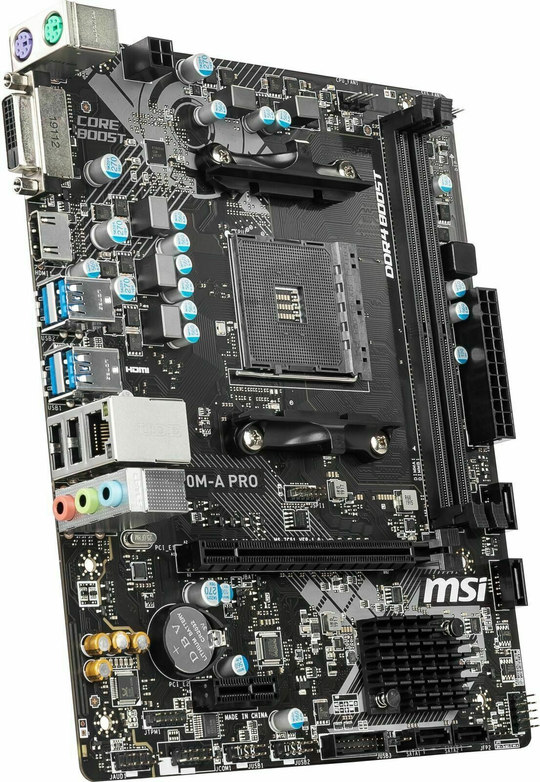 For MSI A320M-A PRO Motherboard AMD AM4 DDR4 DVI-D HDMI Micro-ATX System Board