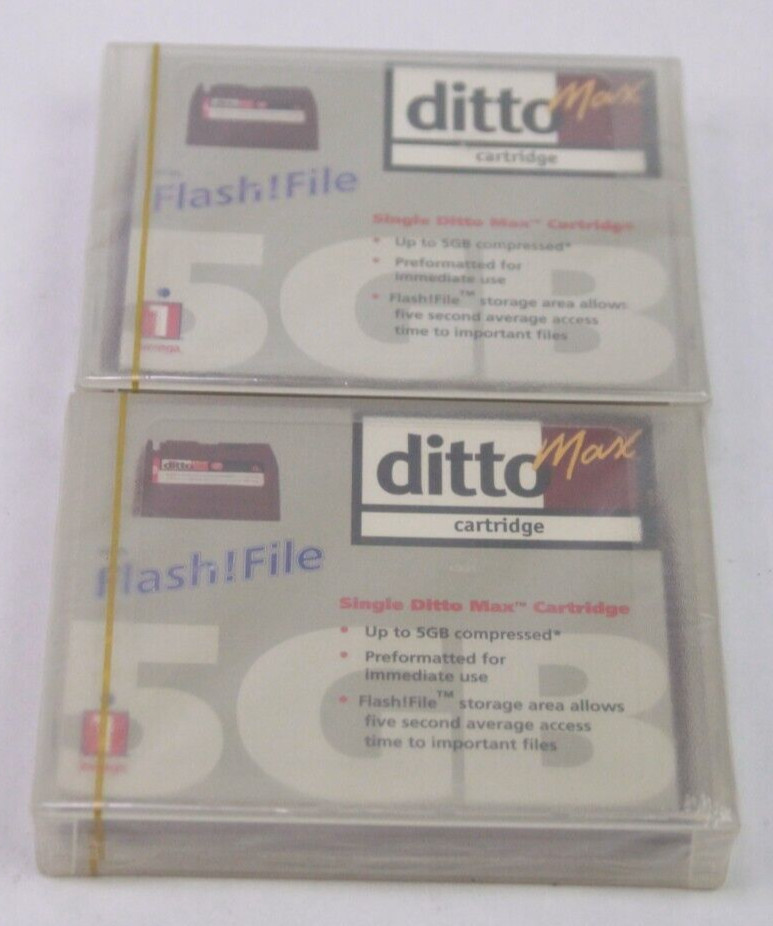 2X Ditto Max Cartridge 5/10GB Compressed 10614 New