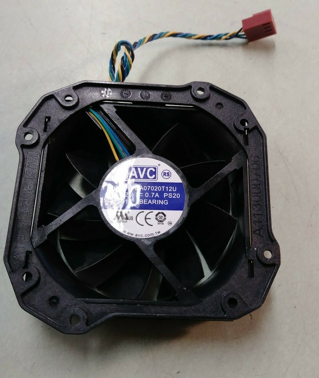 AVC DA07020T12U Fan 12V 0.70A 1B1S  03T9695