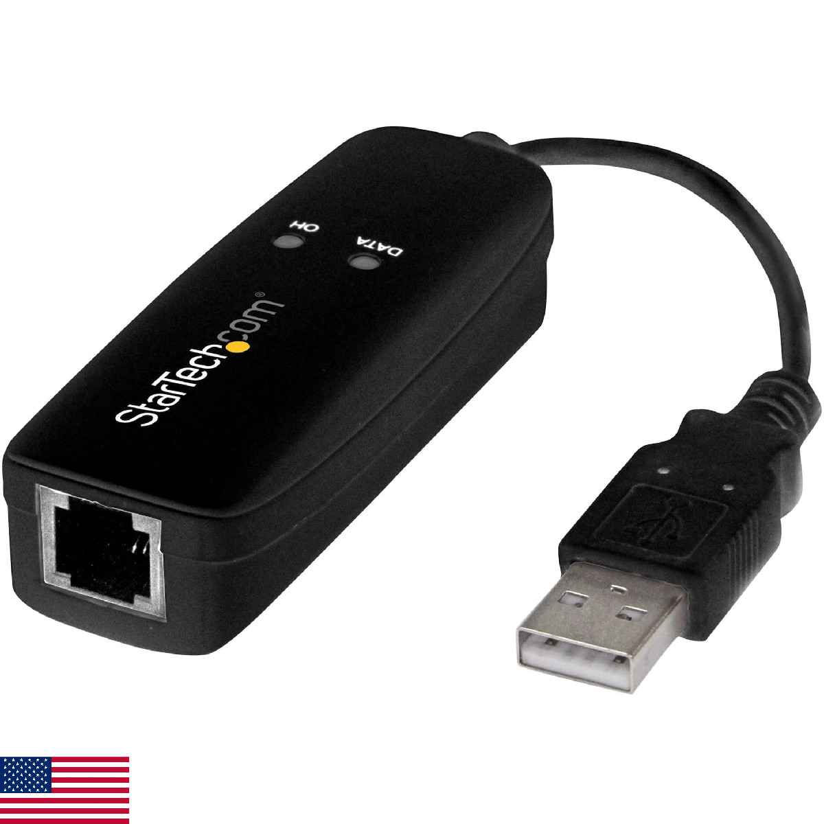StarTech 56K USB Dial-up & Fax Modem - V.92, External - Hardware Based USB Modem