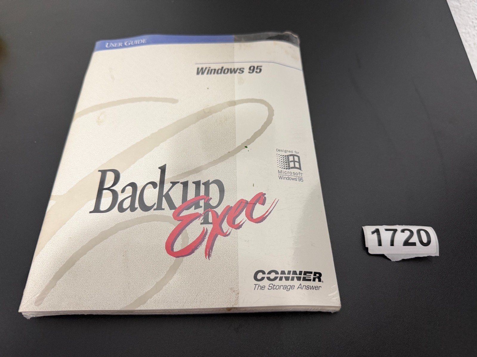 Vintage New Sealed Conner Backup Exec For Windows 95 User Manual & Disks - 1720