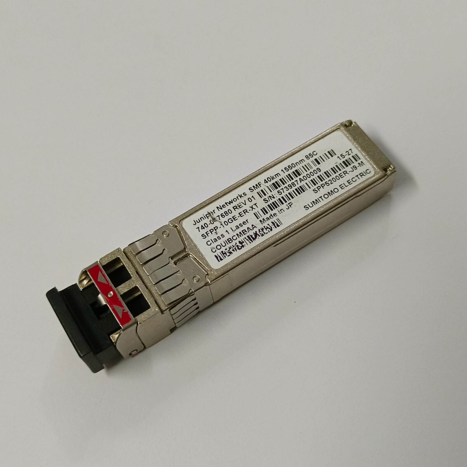 JUNIPER NETWORKS SFPP-10GE-ER-XT 740-047680 10GB SFP+ 40KM SFPP 10GE SMF 1550nm.