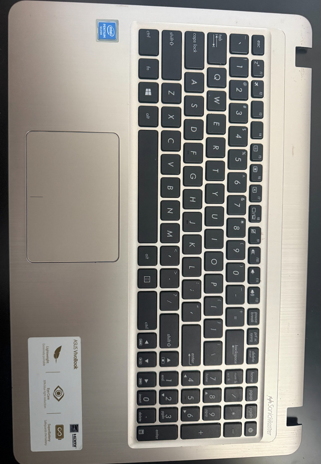 US keyboard and Mousepad for Asus X540B X540BA X540BP X540M X540MA X540MB
