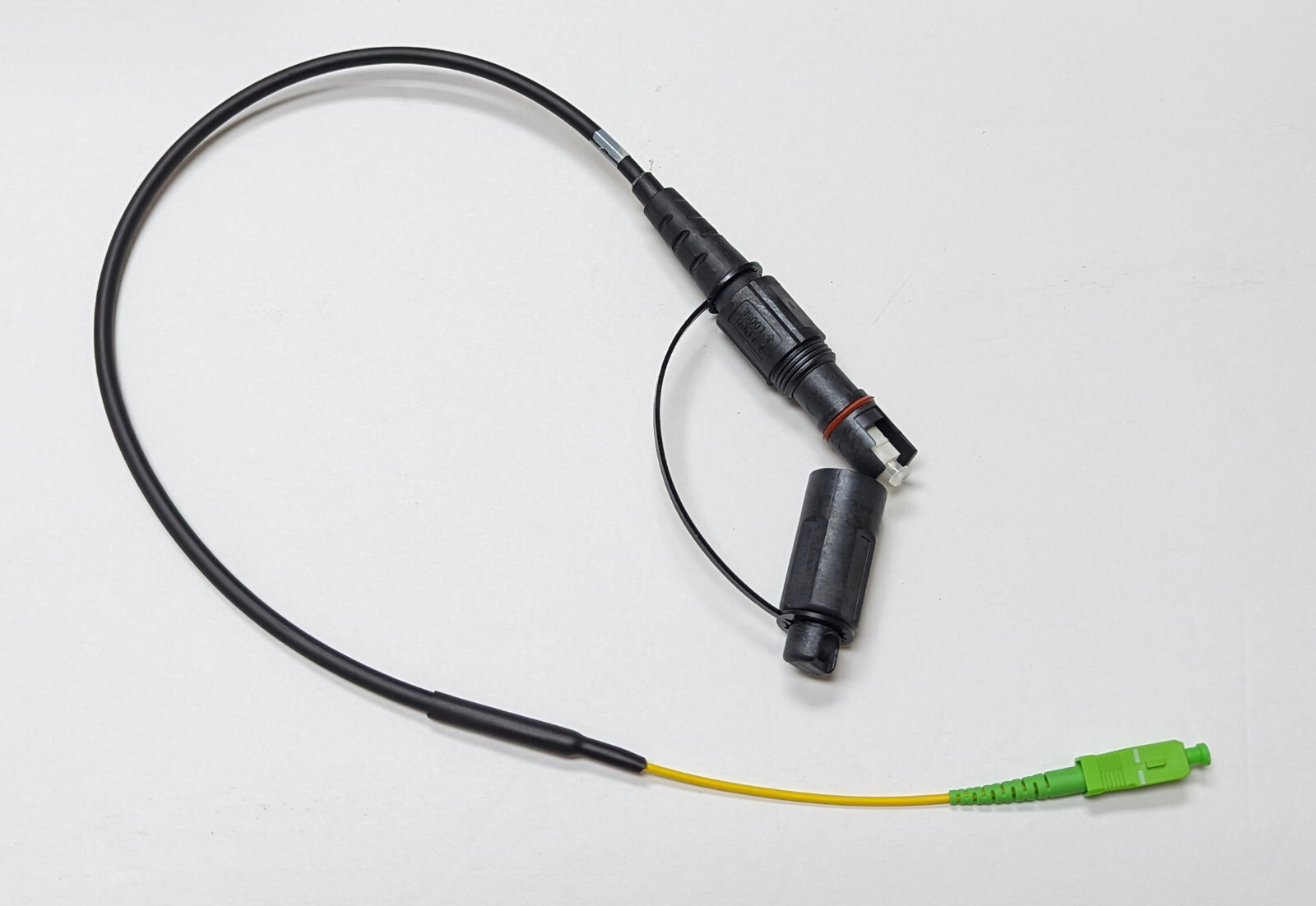 OptiTap Hardened Male Connector to SC/APC Test Jumper Singlemode 2 feet