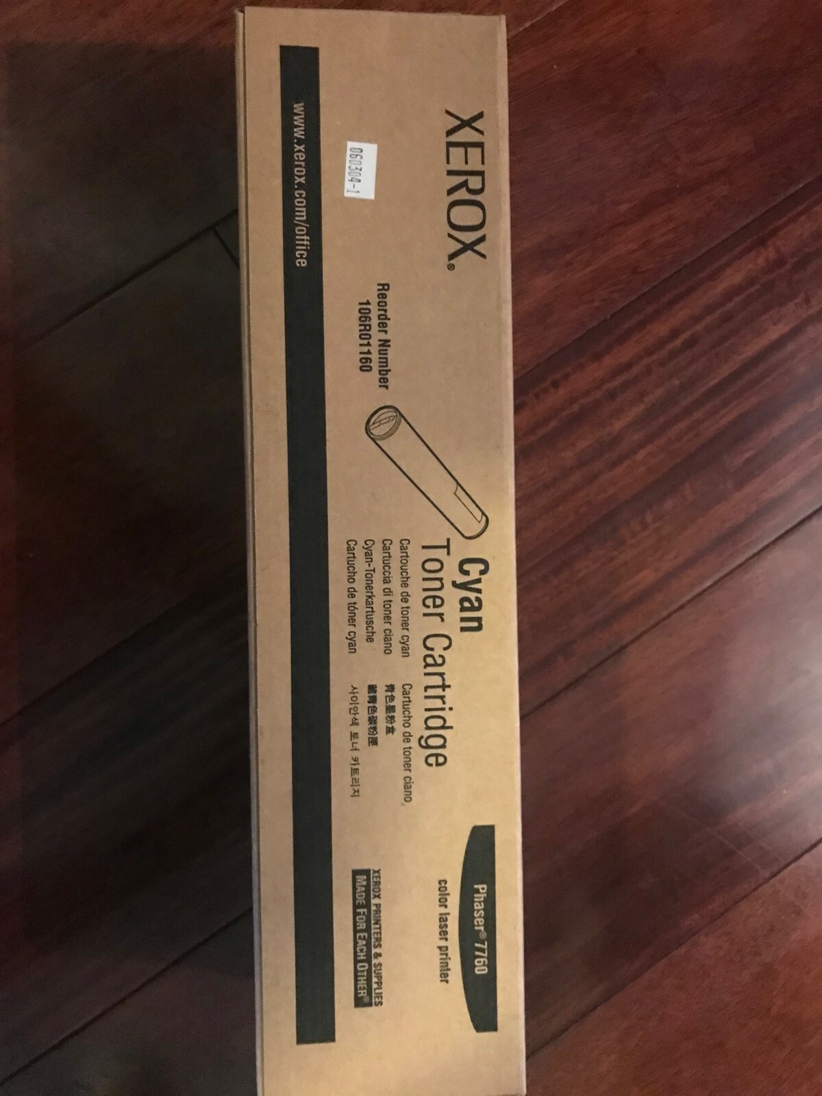 Xerox Phaser 7760 Genuine Original 106R01160 Cyan Toner New Sealed Box