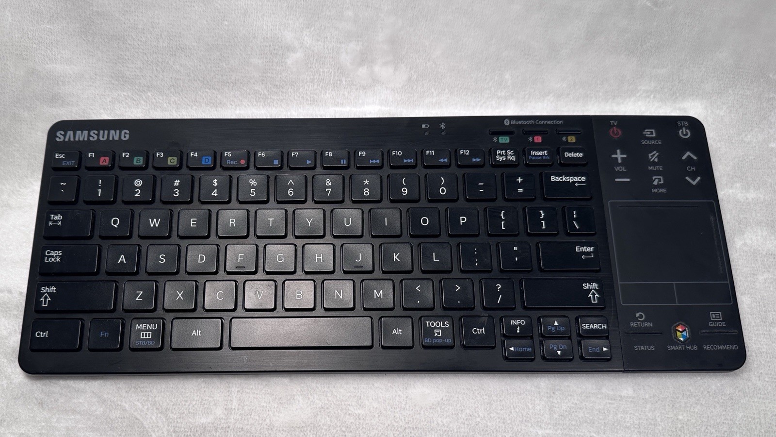 Samsung VG-KBD2000 Bluetooth Smart TV Keyboard w/ Touchpad Missing Battery Cover