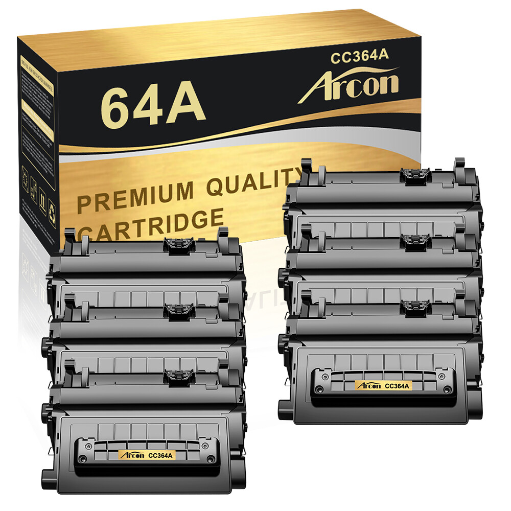 6 Pack CC364A 64A Compatible For HP Toner Cartridge P4014N P4015N P4015X Printer