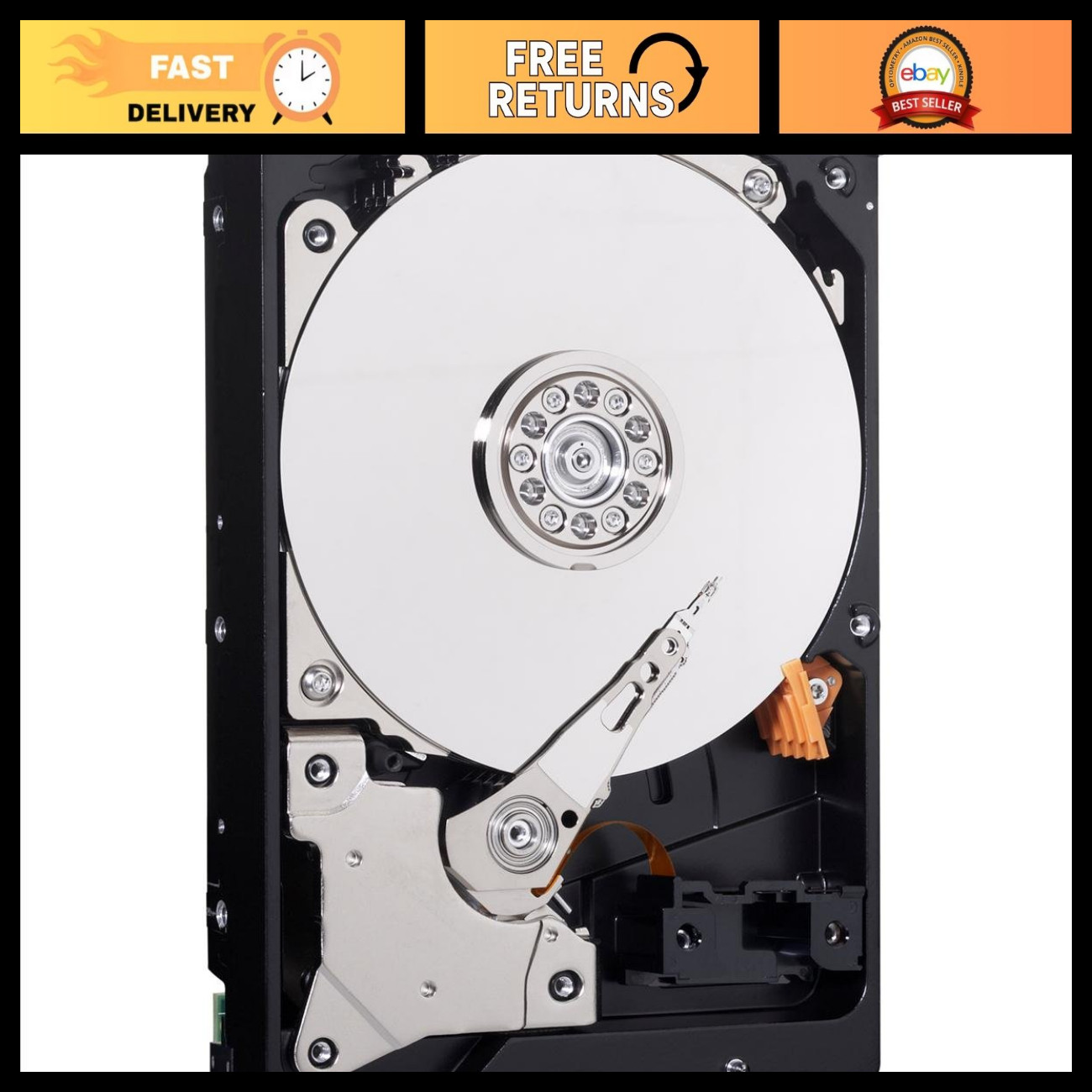 500GB Desktop Hard Drive - 7200 RPM SATA III, 16MB Cache, 3.5 Inch HDD
