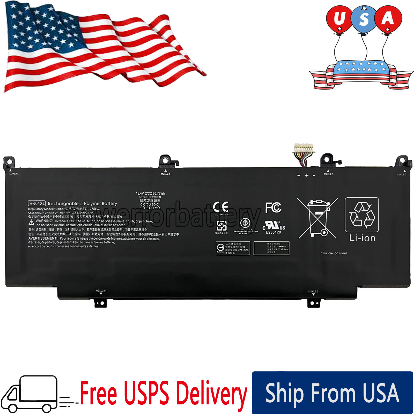 New RR04XL RRO4XL Battery for HP Spectre x360 13-AW000 L60213-AC1 L60373-005