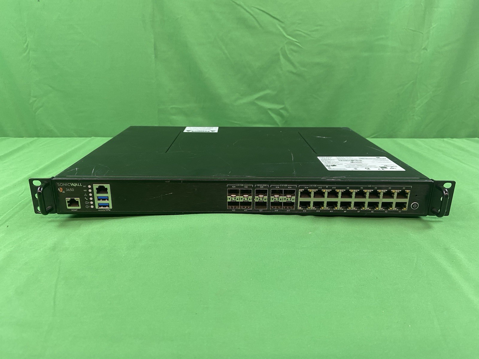 SonicWall NSA 3650 Network Security Firewall Unit For Parts Powers On READ