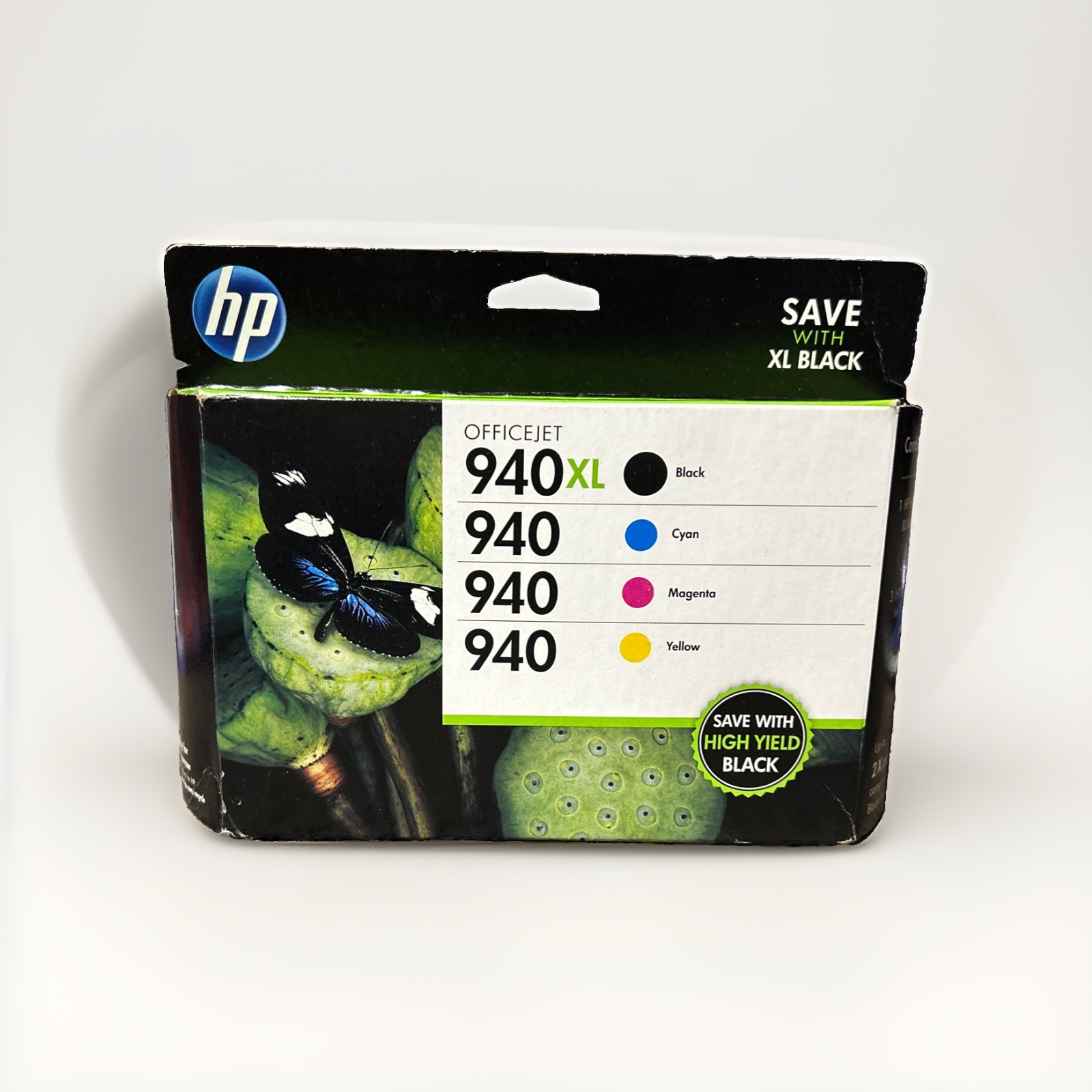 HP 940XL Black 940 Color Ink Combo Pack OEM 4 Cartridges Sealed Exp 8/2016