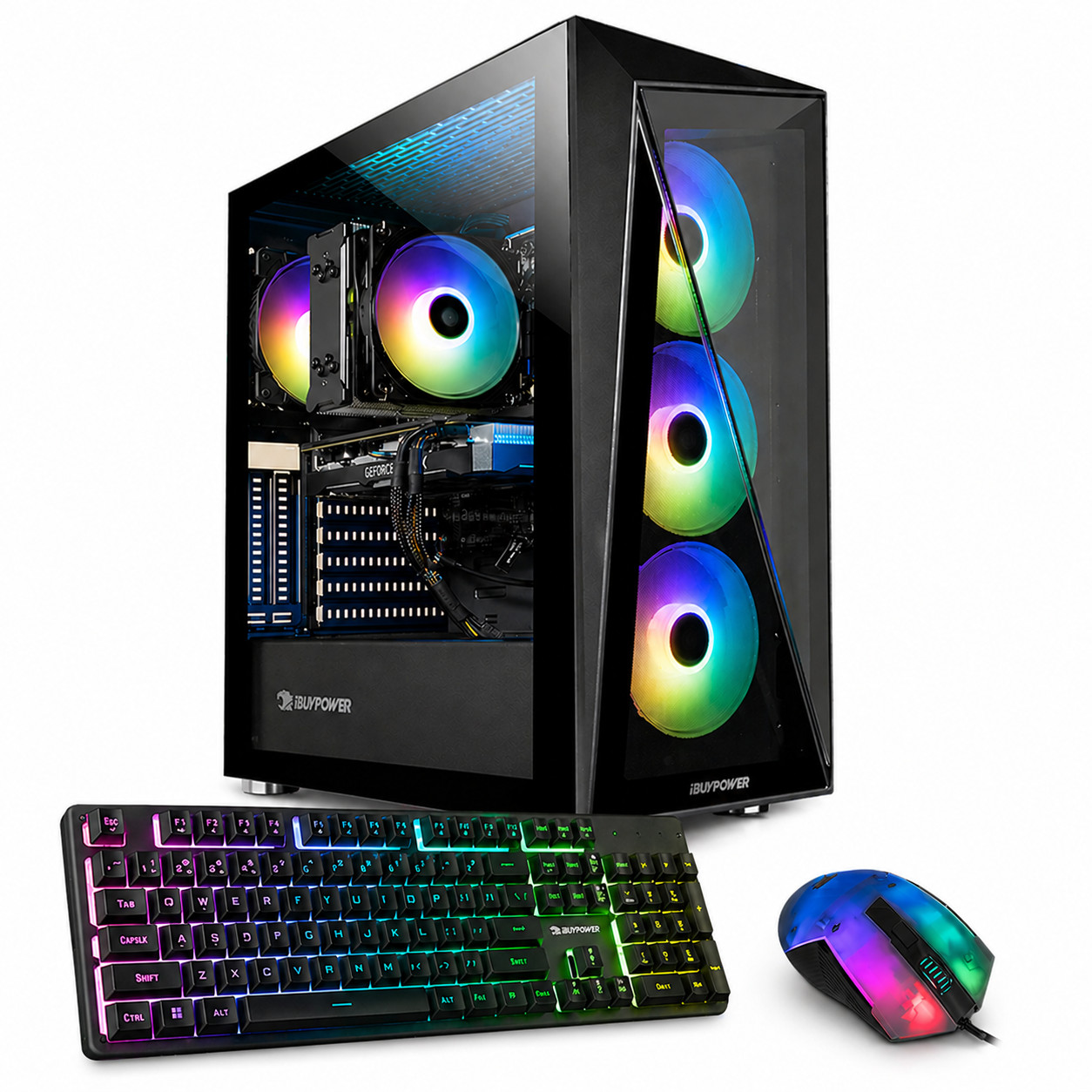 iBuyPower ARGB Gaming Desktop i7 Computer PC 32GB RAM 4TB SSD W11 Custom Build