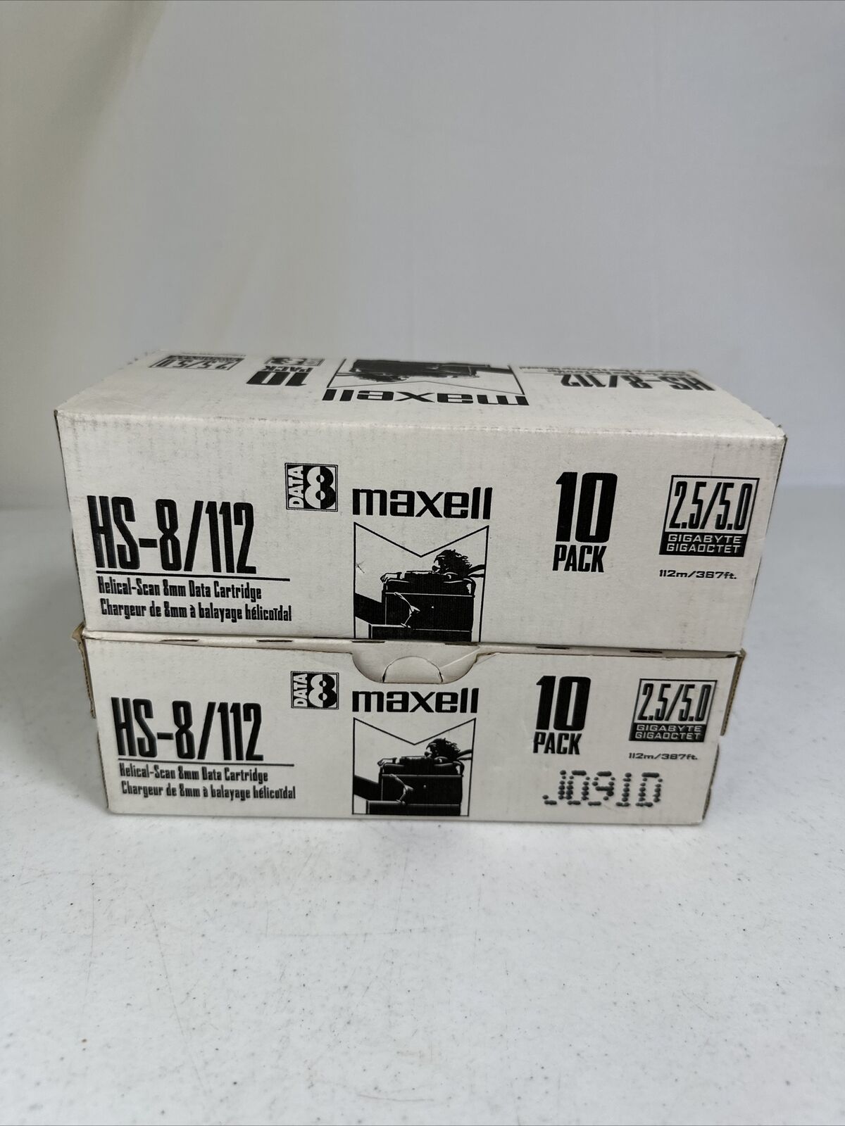 Lot of 20 New Maxell HS-8/112 Helical Scan 8mm Data Cartridge 2x 10 Pack SEALED