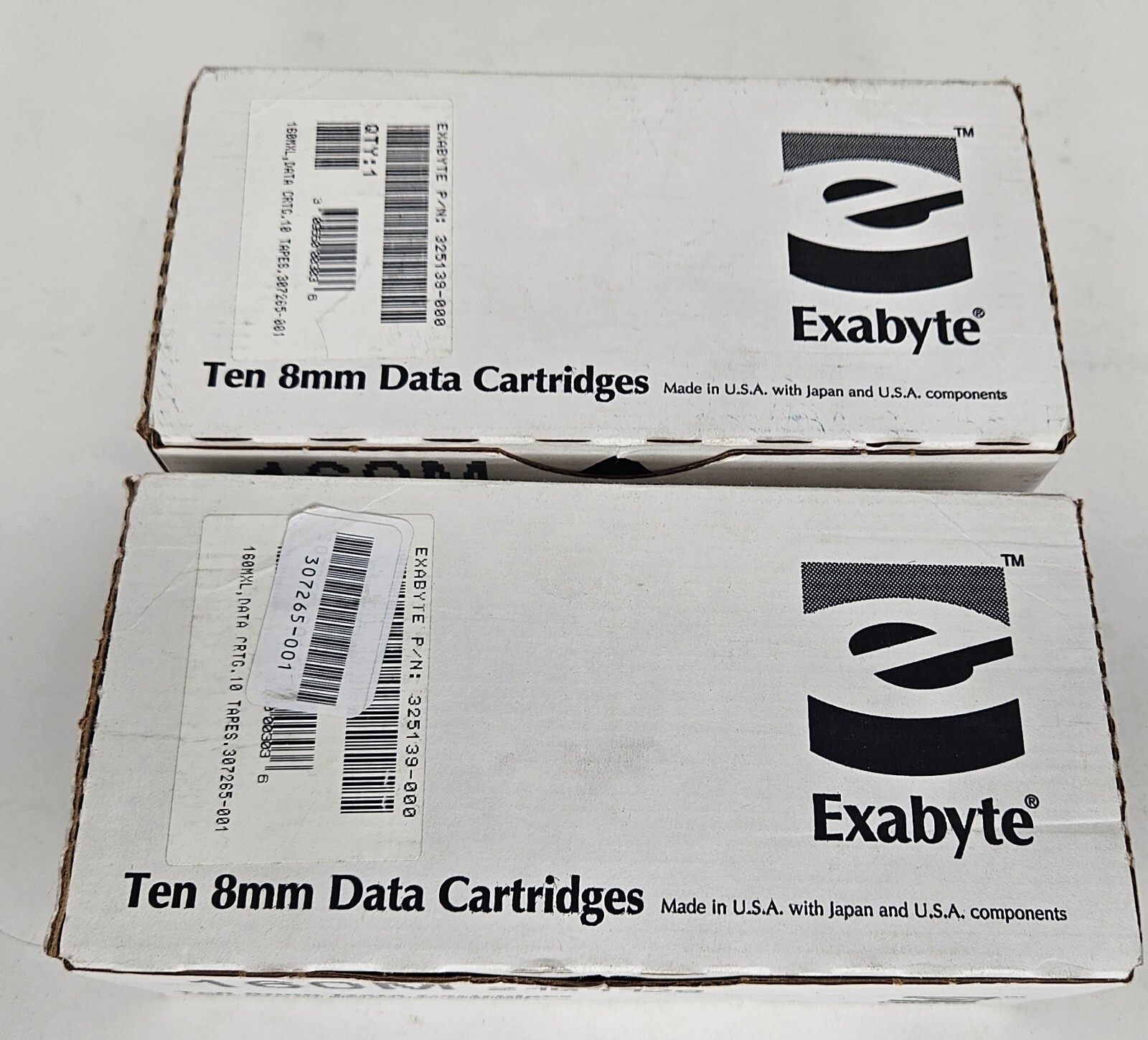 Sealed Pack Of 18 Exabyte 8mm Data Cartridges 160m XL With  Cleaning Cartridge 