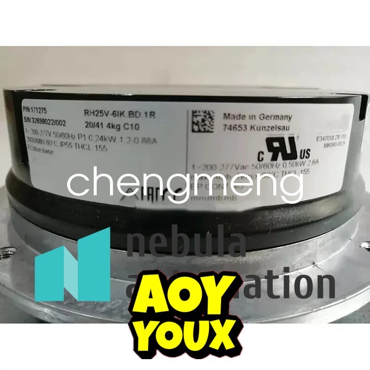 1PCS ZIEHL-ABEGG RH25V-6IK.BD.1R Axial-Flow Fan new via FedEx or DHL