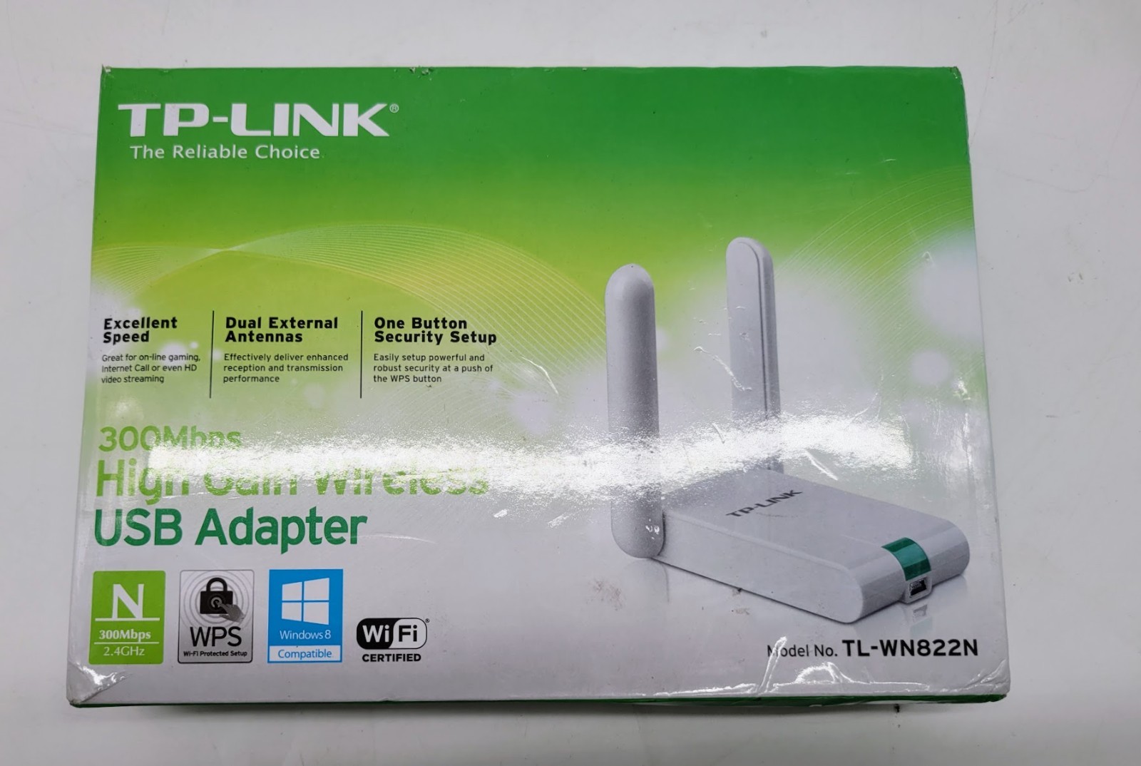 TP-Link 300Mbps High Gain Wireless USB Adapter TL-WN822N