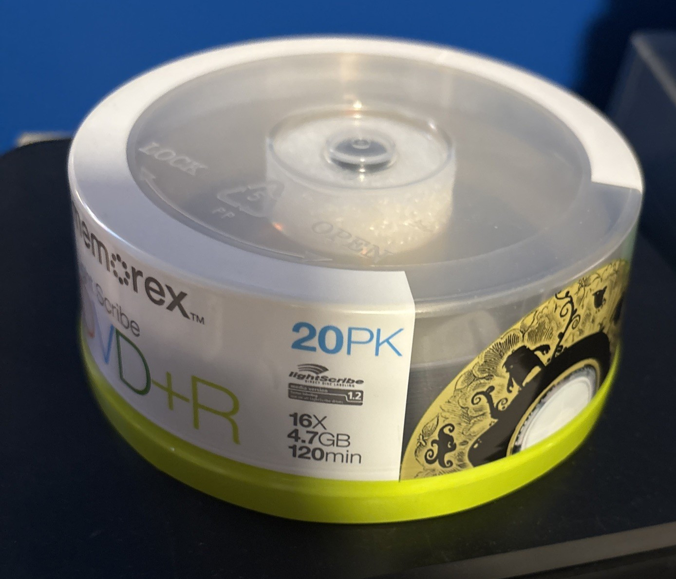 NEW 20 Pack Memorex LightScribe DVD+R  4.7 GB, 16x, 120 Min 56 DVD's Total
