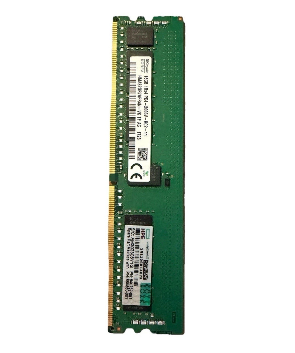 SKHynix 16GB 1Rx4 PC4 - 2666v - RC2 - 11 - HMA82GR7AFR4N