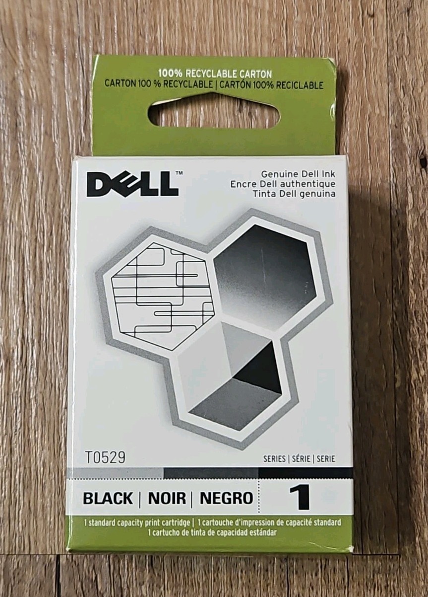 Dell Genuine T0529 310-5508 Series 1 High Resolution Black Ink Cartridge NIB NEW