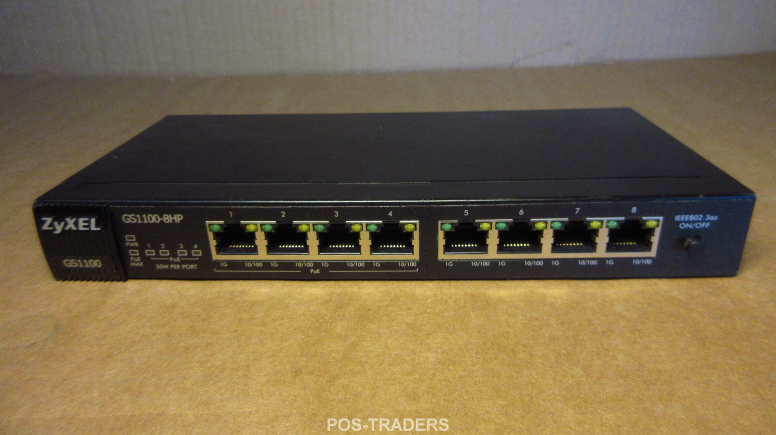 ZyXEL GS1100-8HP 8-Port PoE Desktop Gigabit UNManaged LAN Switch - EXCL PSU
