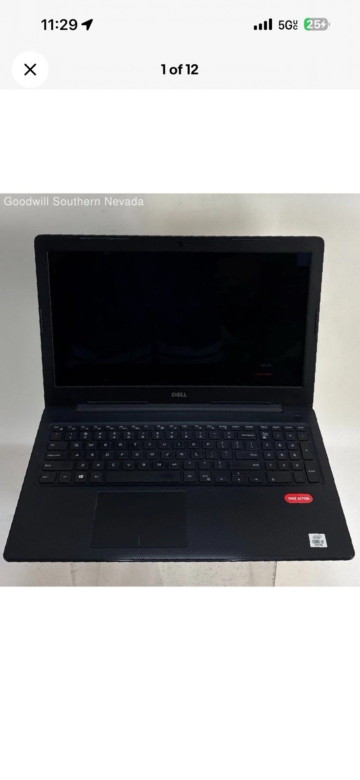Dell Inspiron 3593 15.6” Touch i3-1005G1 16GB RAM 1.5TB HDD Win 11 Charger