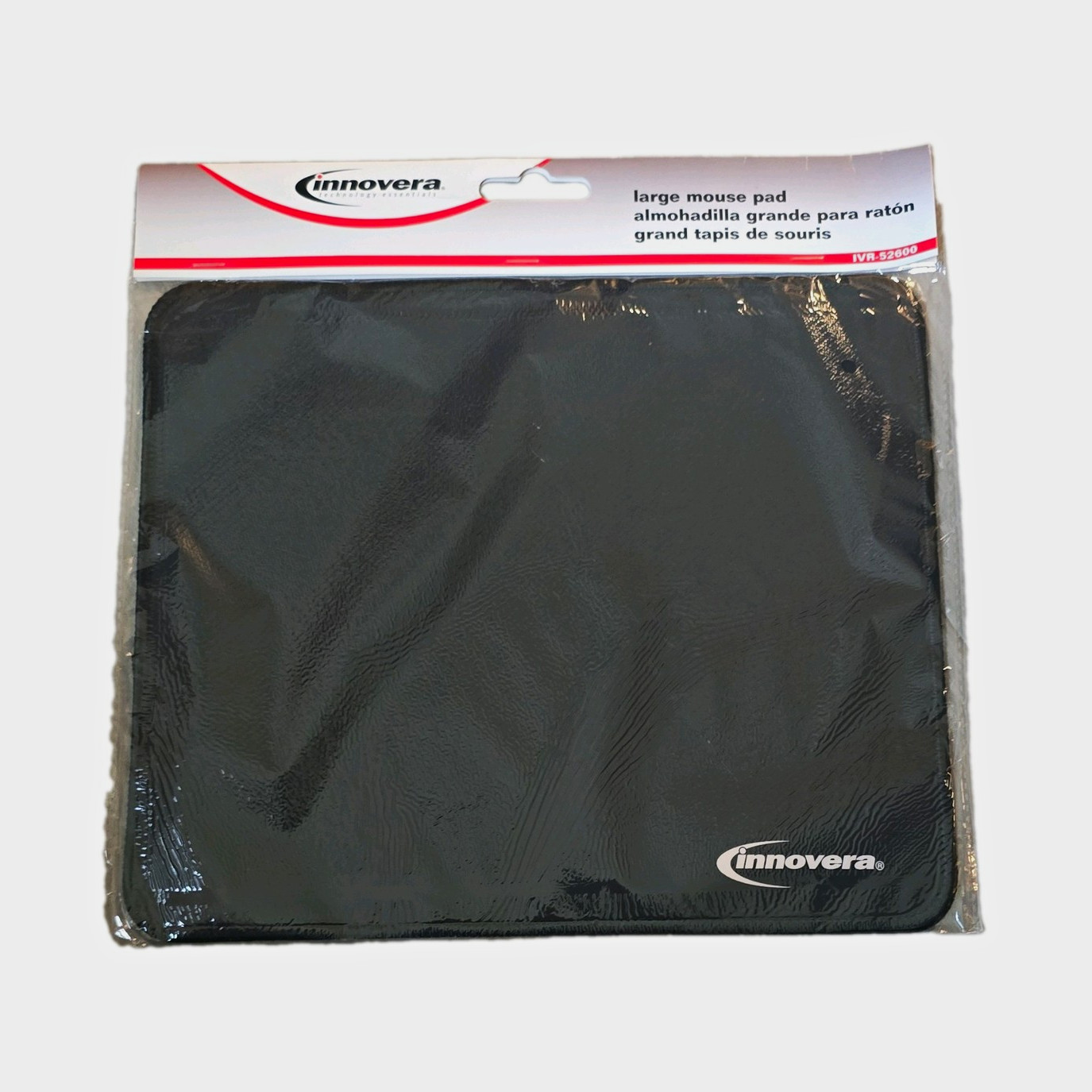 Innovera Large/XL Black Plain Microfiber Mouse Pad 10x9 IVR52600