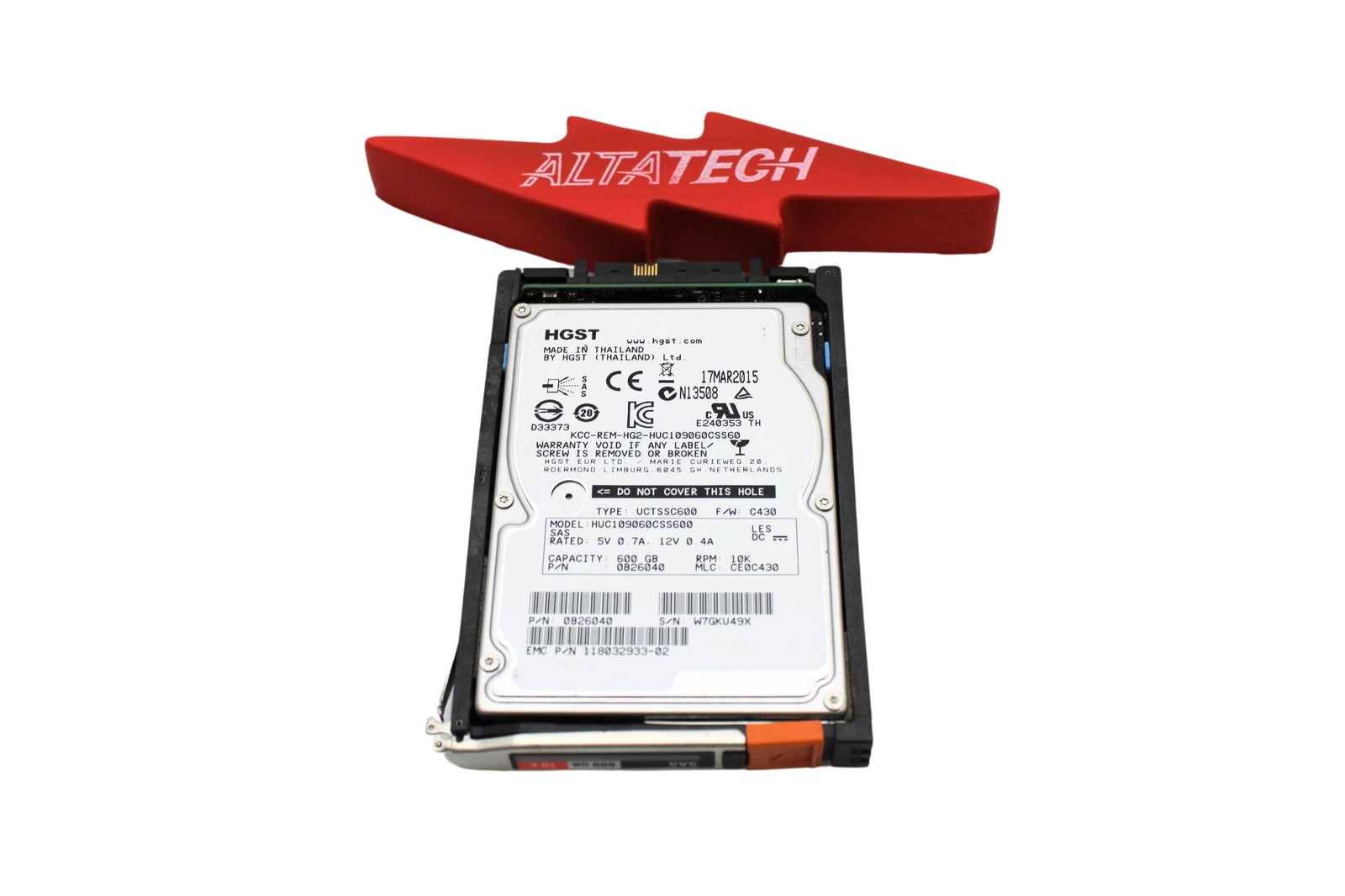 EMC 005050344 600GB 10K SAS 2.5 6G HDD 51/52/53