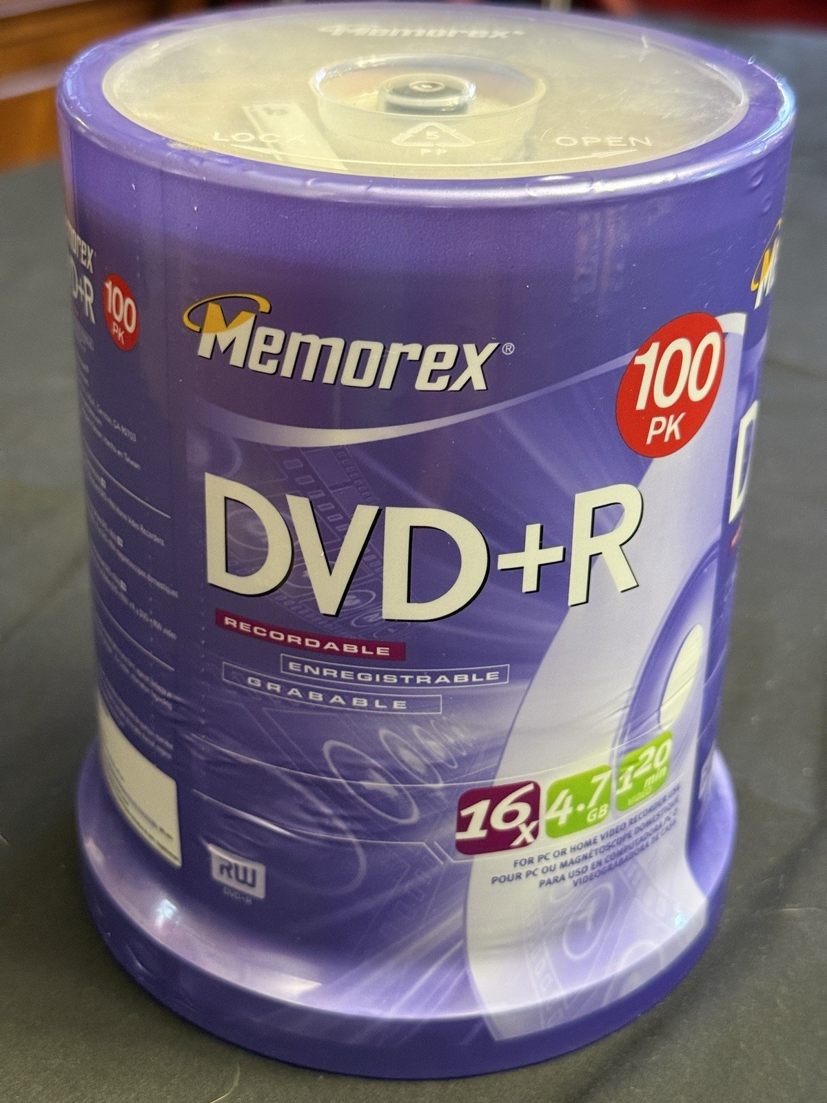 Memories DVD+R 100 Count 16X 4.7GB 120Min Video Recording  Brand New Sealed