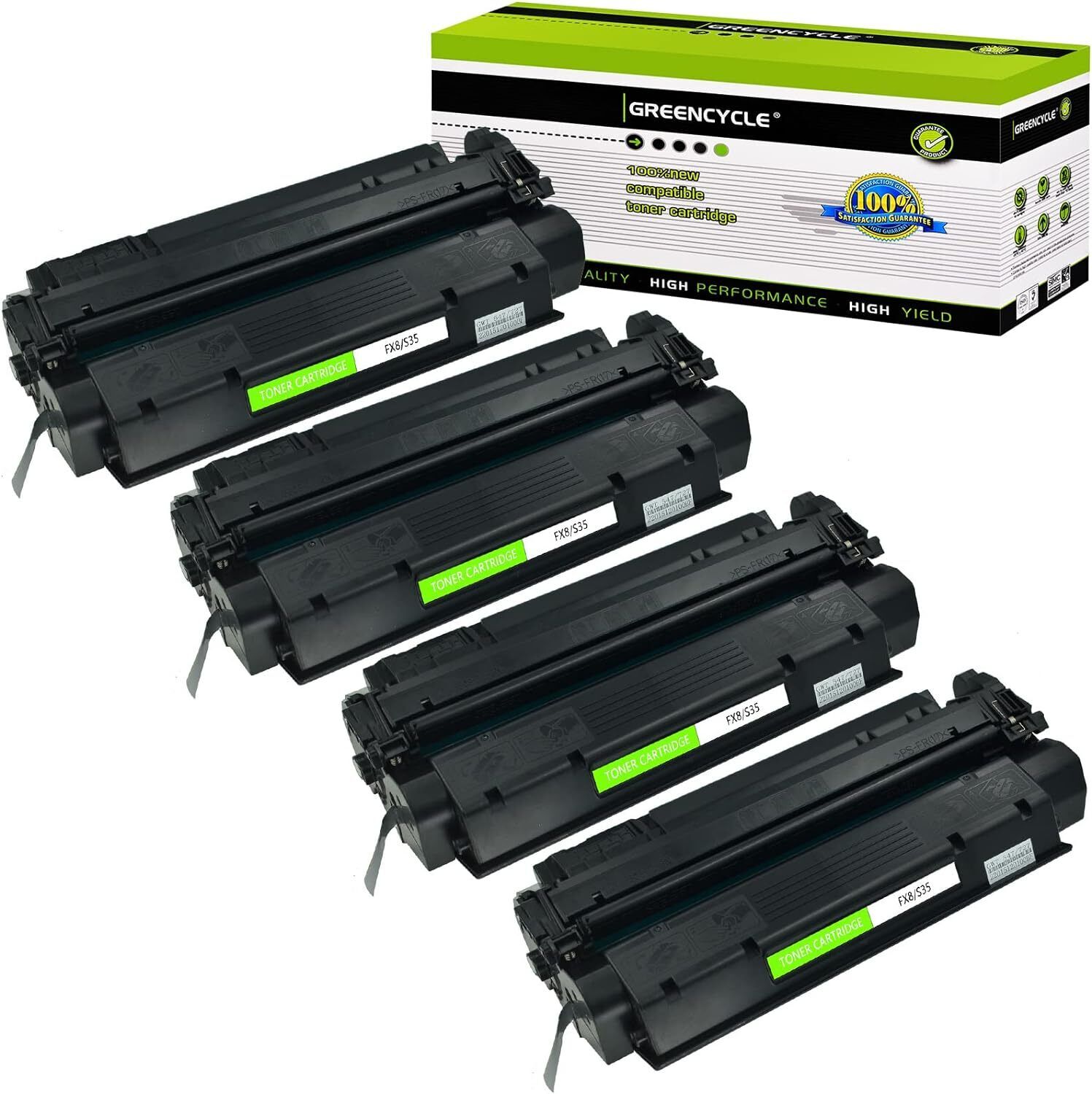 GREENCYCLE 4× S35 S-35 Toner Cartridge Compatible for Canon imageCLASS D340 D360