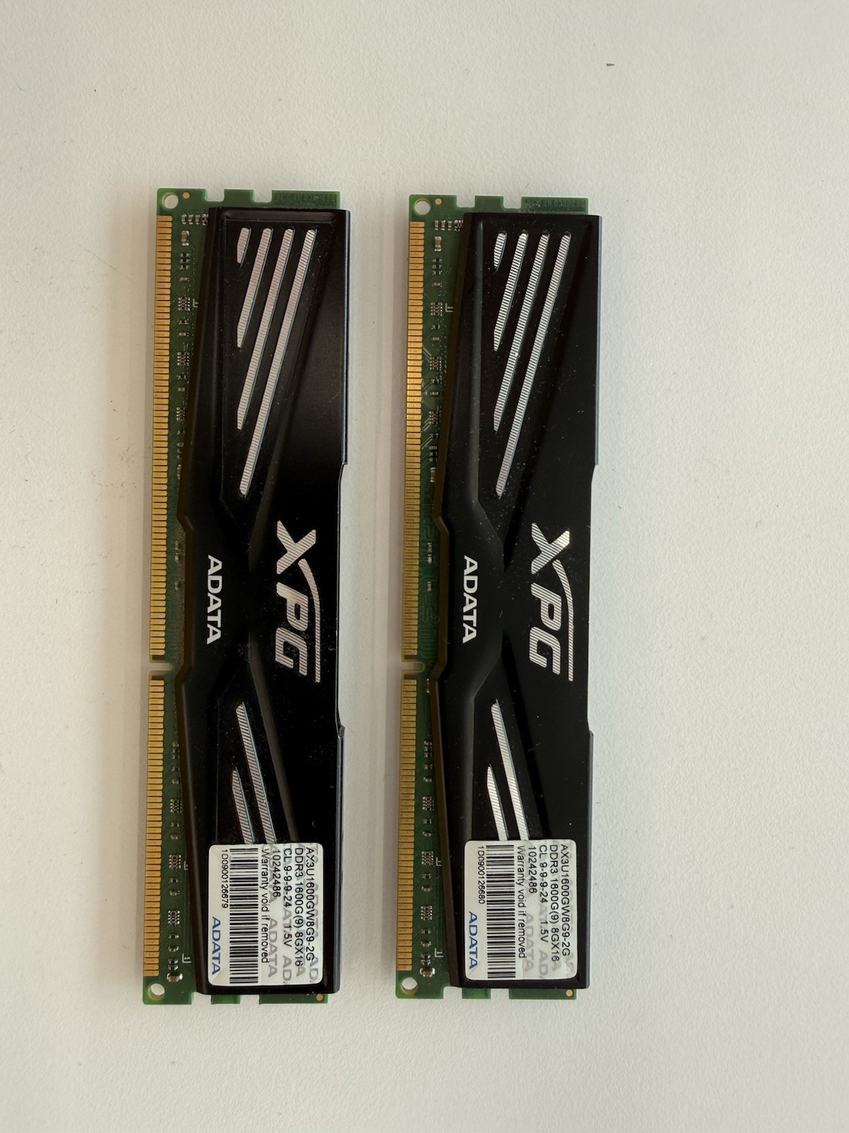 4GB 2x2GB ADATA AX3U1600GB2G9-2G DDR3-1600 PC3-12800 GAMING SERIES RAM KIT GAMER