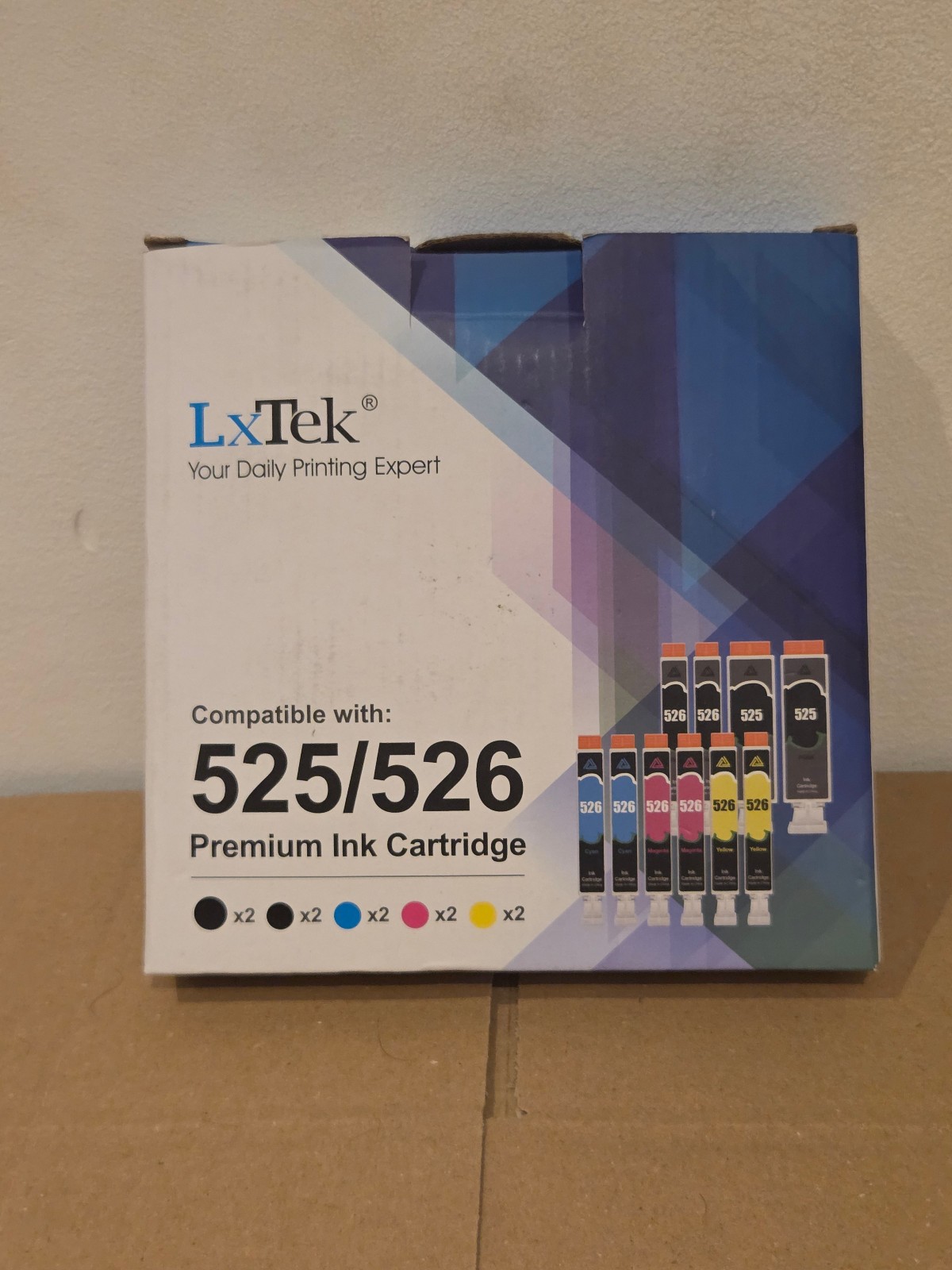 LX Tek 525 526 Compatible Ink Cartridges 10 Pack Mixed XL New Sealed Opened Box