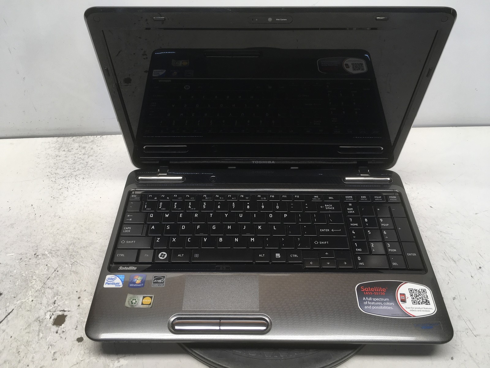Toshiba Satellite L655-S5150 Intel Pentium P6200 2.13GHz 4 GB NO HDD No Batt